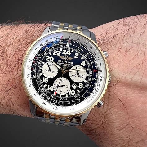 breitling navitimer bicolor|breitling navitimer price guide.